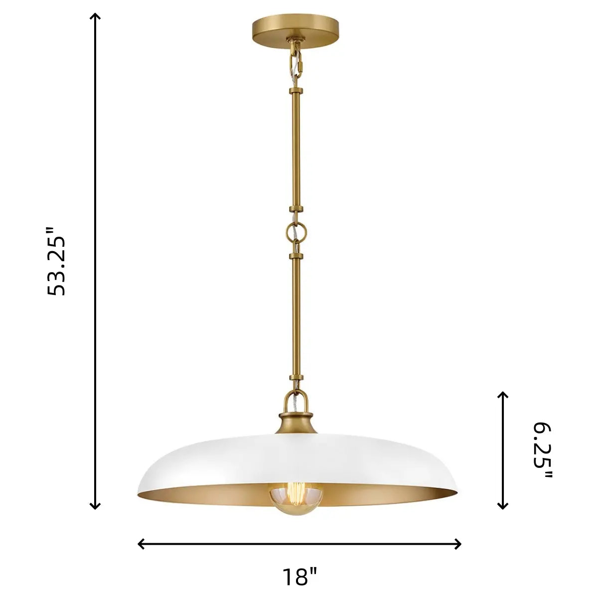 Industrial disc ceiling pendant