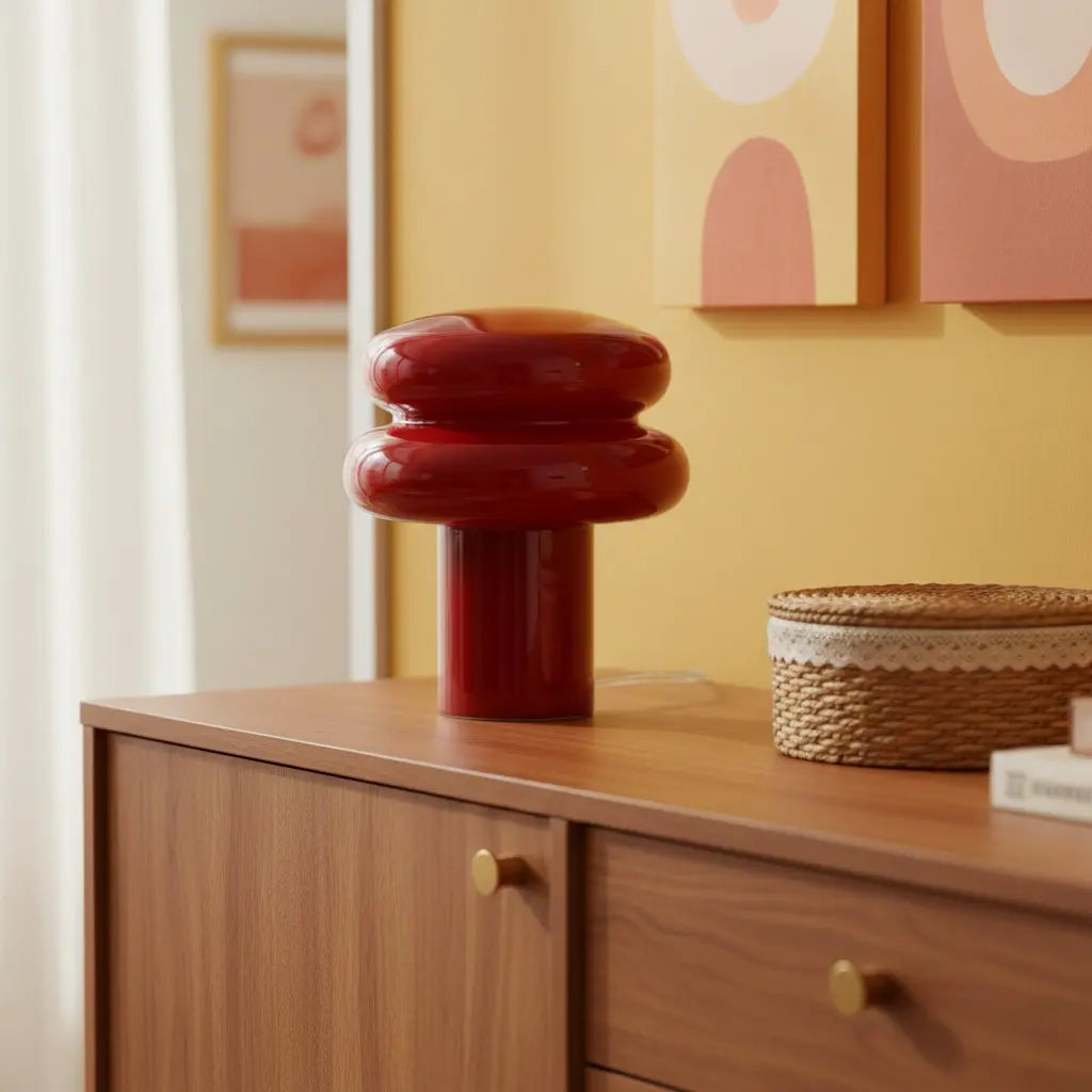 Bauhaus glass table lamp