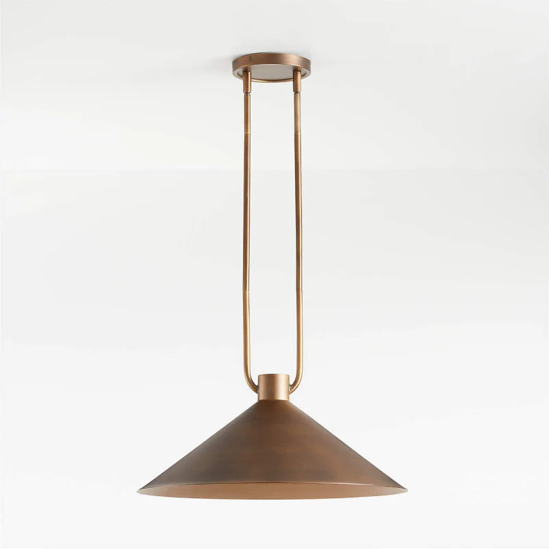 Bronze cone ceiling light