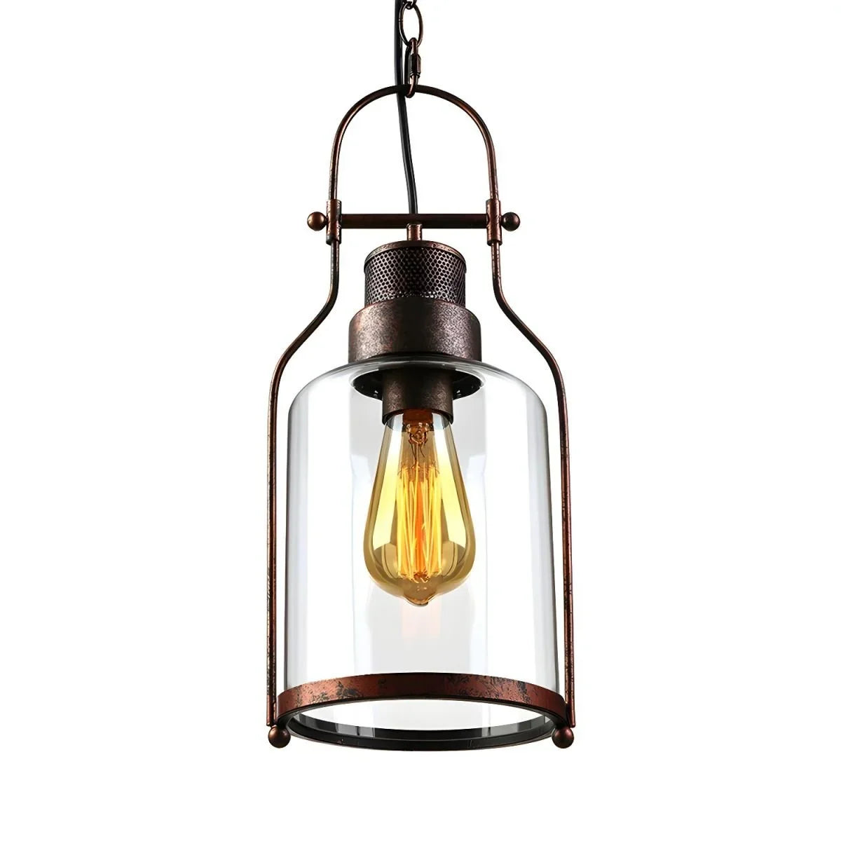 Glass pendant light for café