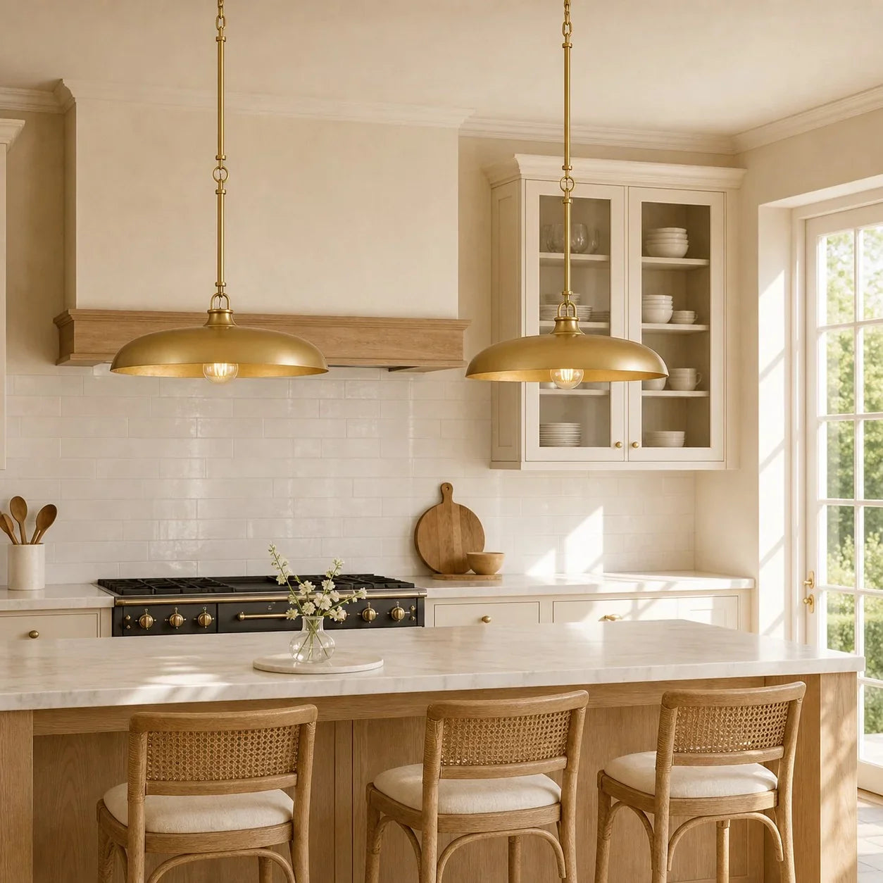 Disc-shaped pendant lighting fixture