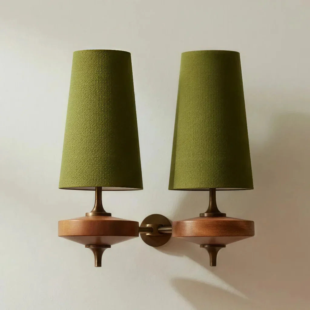 Fabric wall sconce for entryway