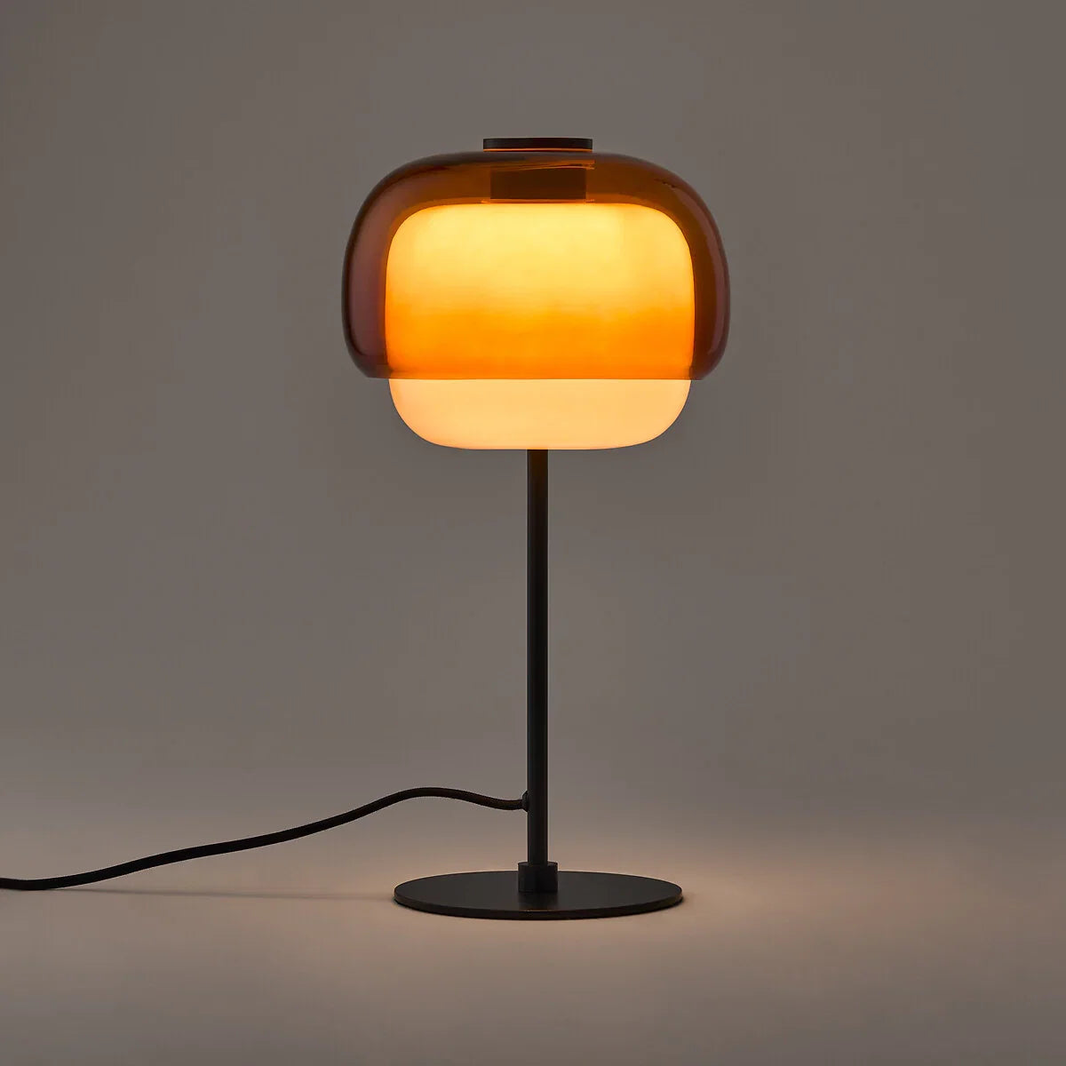 Opal dome table lamp