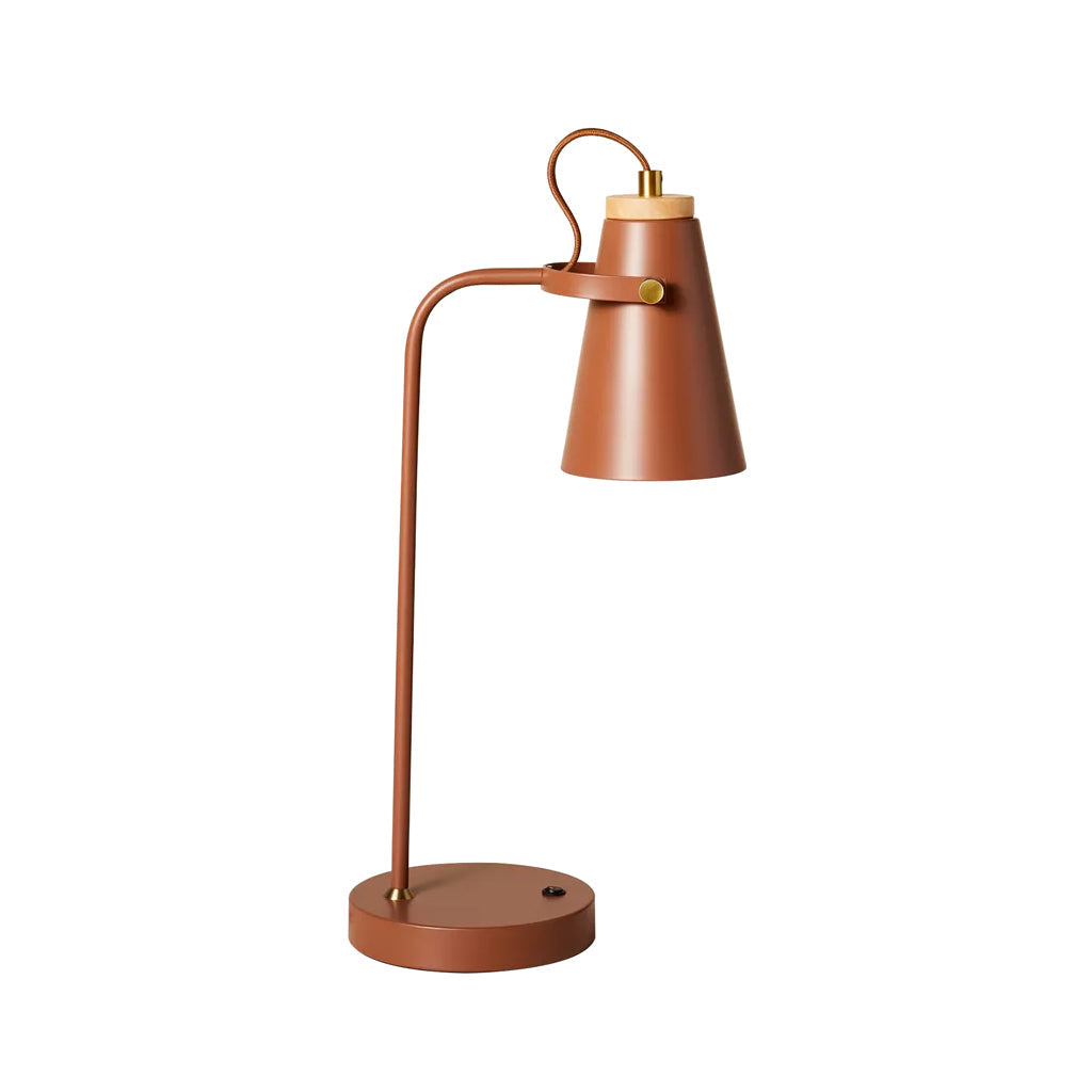 Plug-in adjustable desk lamp
