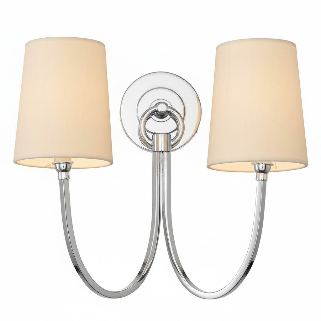 Residential linen wall sconce