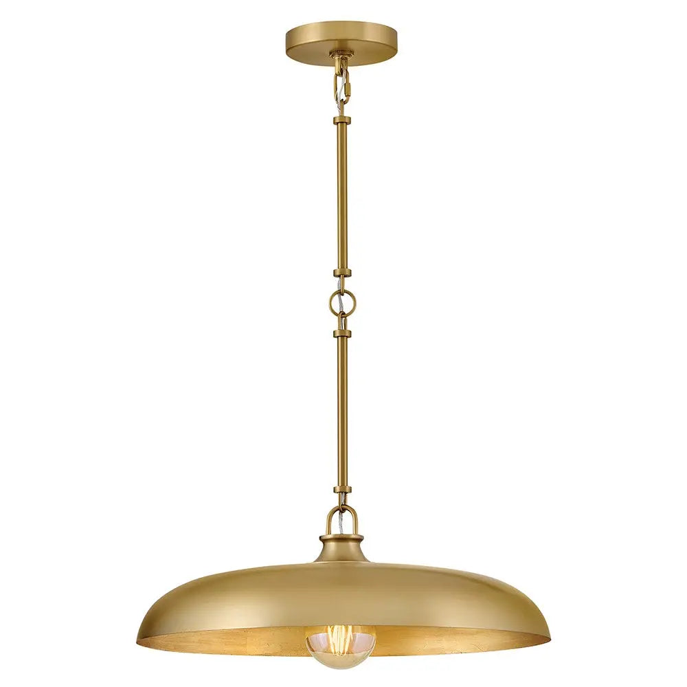 Residential metal pendant light