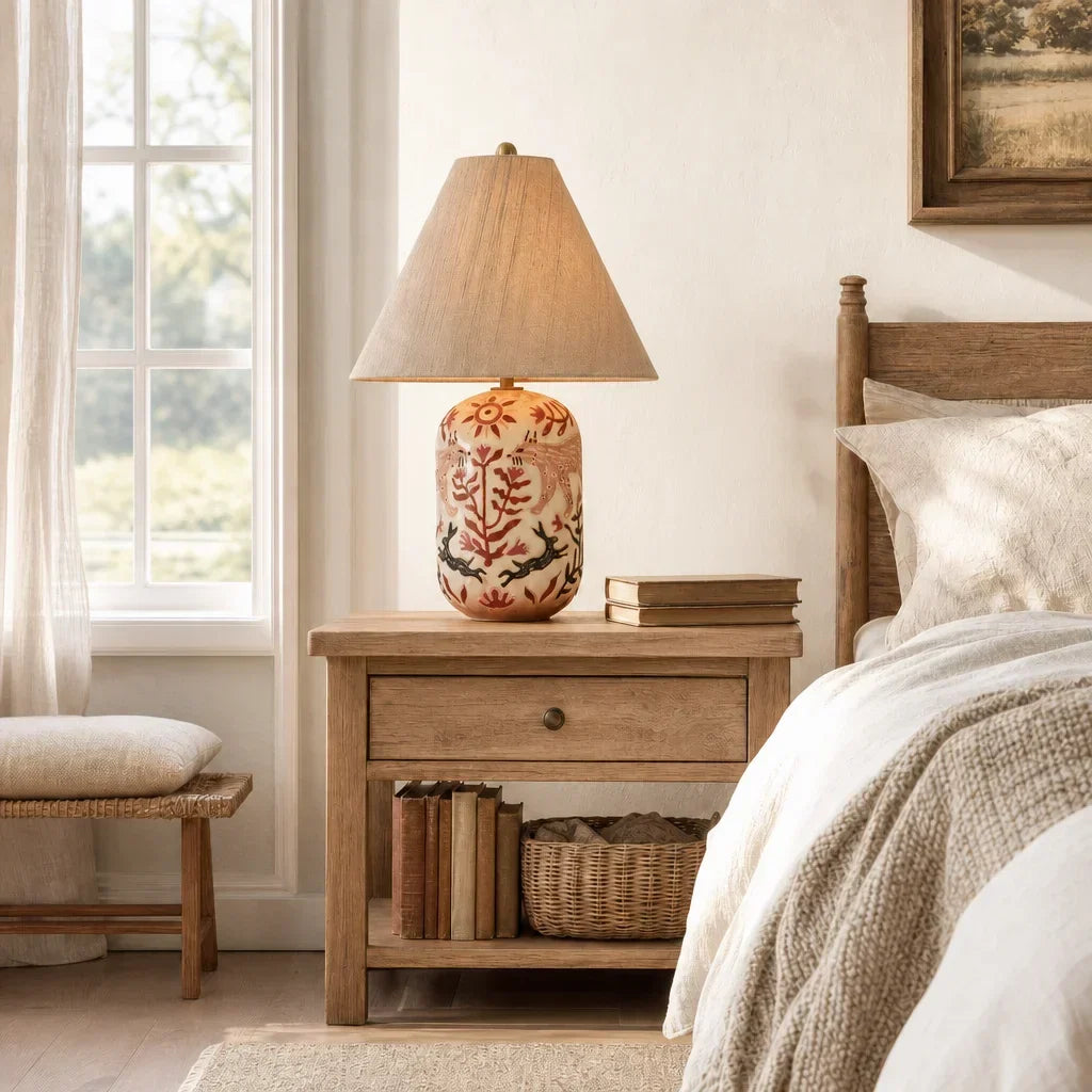 Retro bedside table lamp