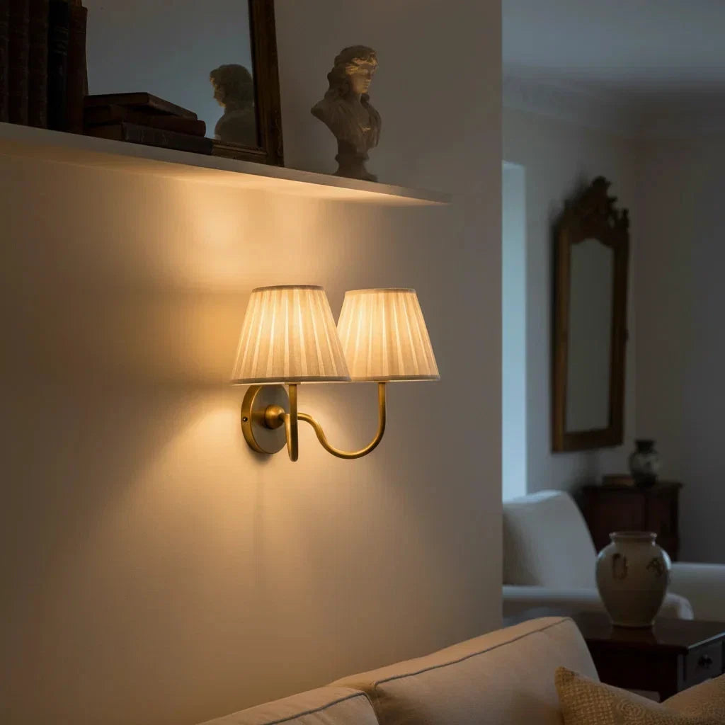 Traditional metal wall sconce