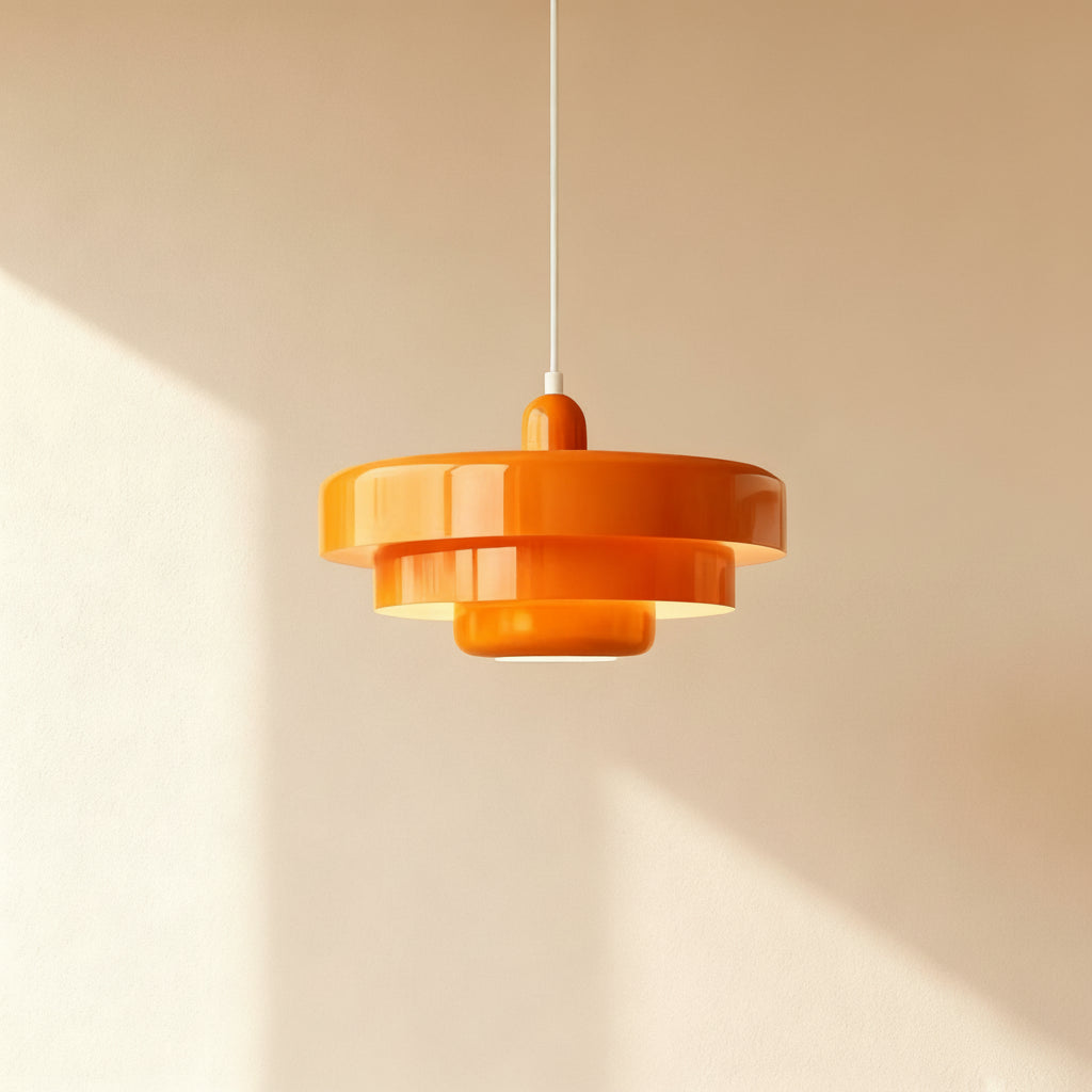 Triple disc pendant light