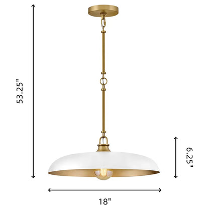 Industrial disc ceiling pendant