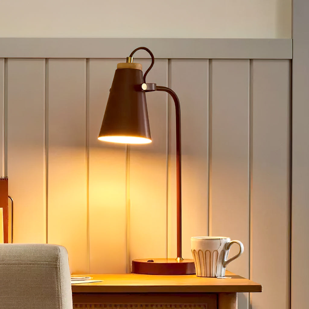 Desk light with adjustable lamp head