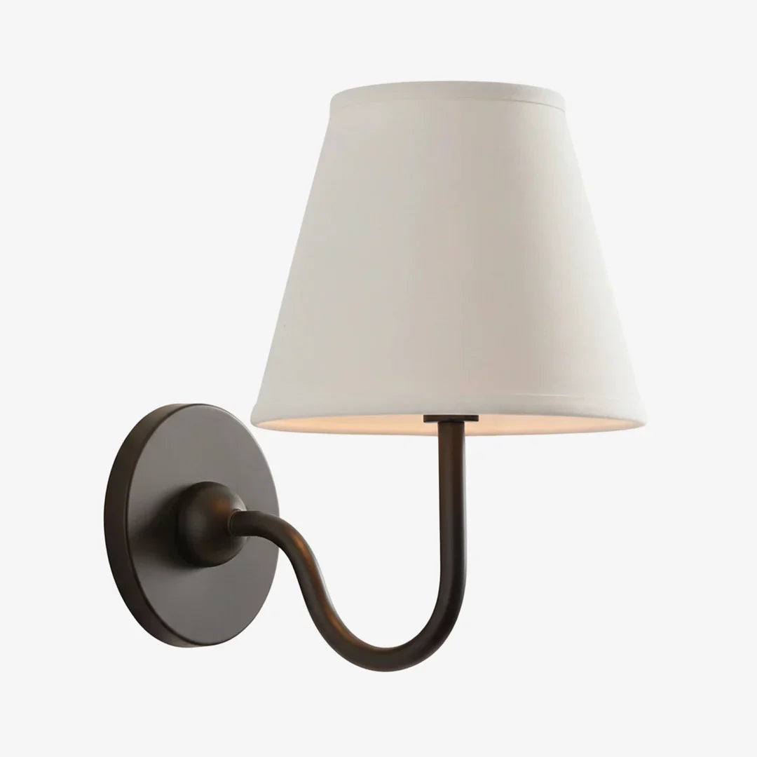 Fabric wall light for bedroom