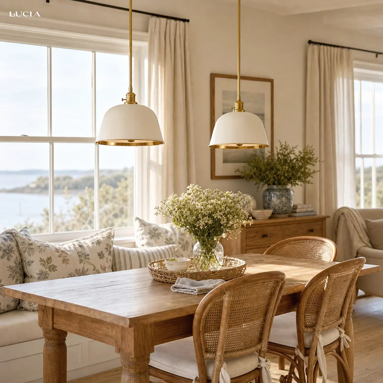 Bell pendant light for dining room
