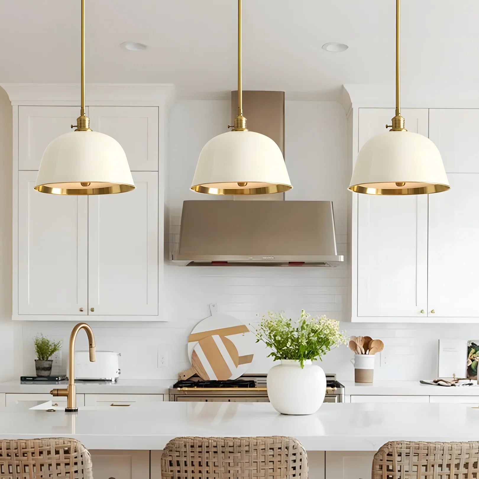 Bell pendant light for workspace