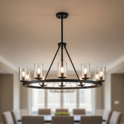 Black chandelier for living room