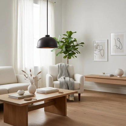 Black pendant light for entryway