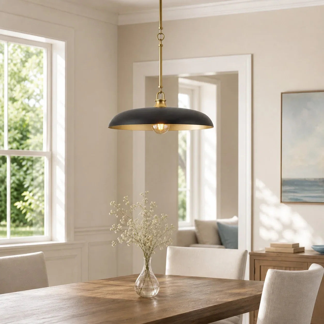 Pendant light for breakfast nook