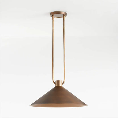 Bronze cone ceiling light