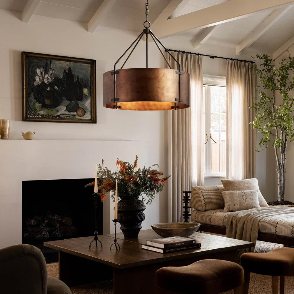 Bronze pendant light for dining room