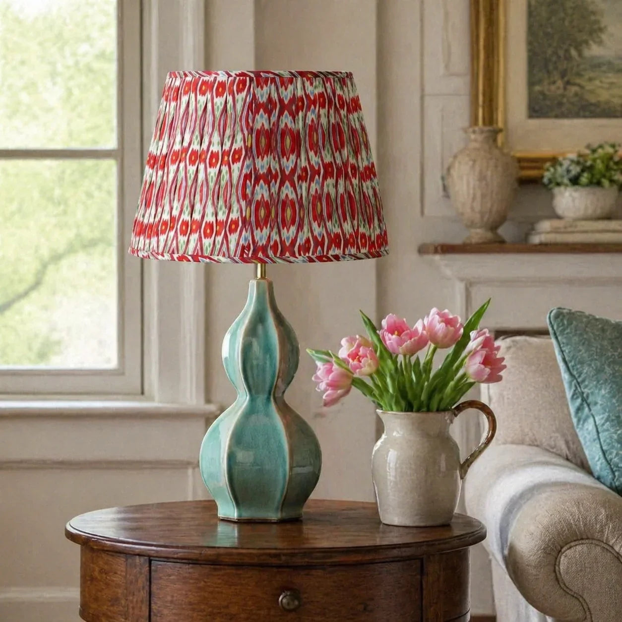 Ceramic table lamp for bedroom
