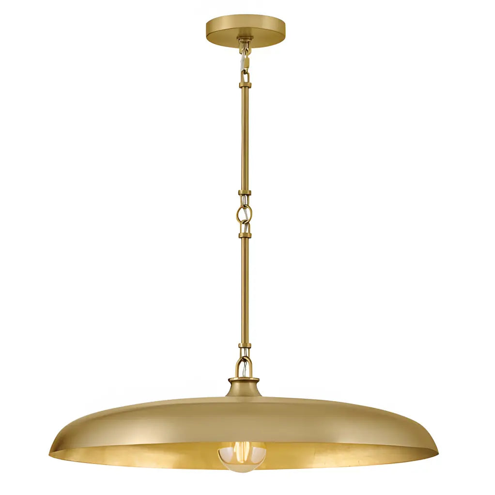Disc pendant light front viewDisc pendant light front view