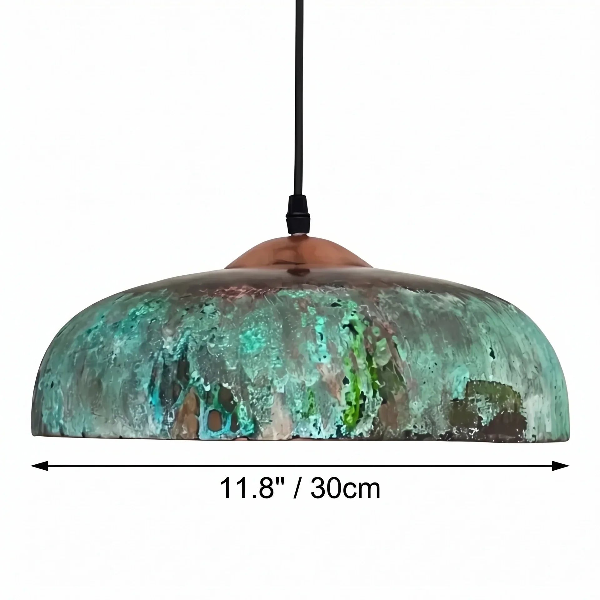 Dome metal ceiling light