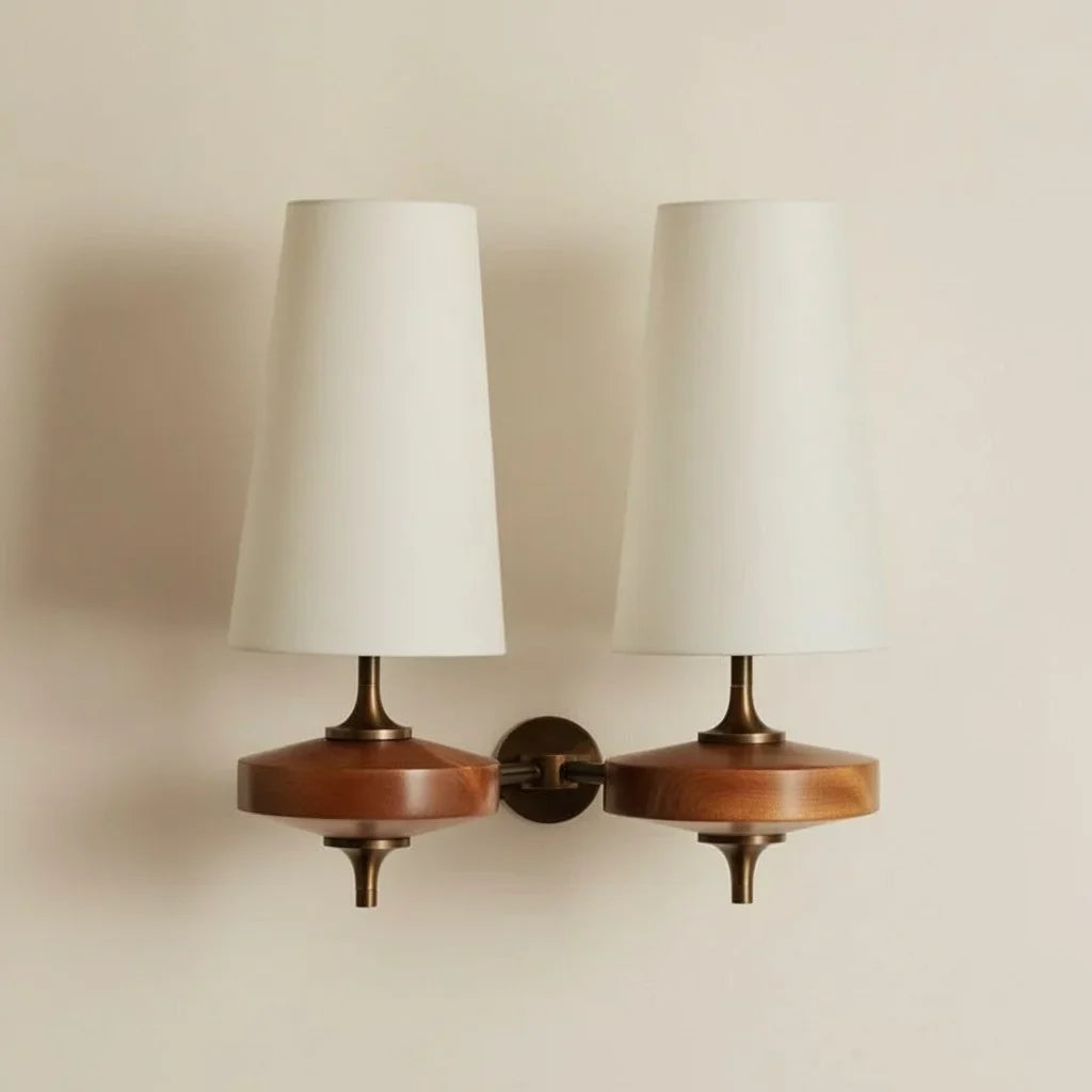 Fabric wall sconce for bedroom