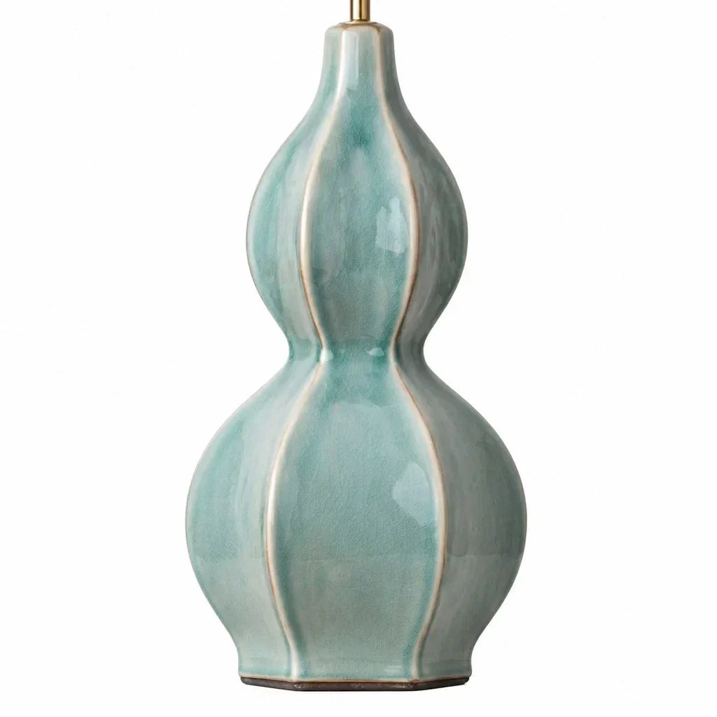 Table lamp with fabric shade
