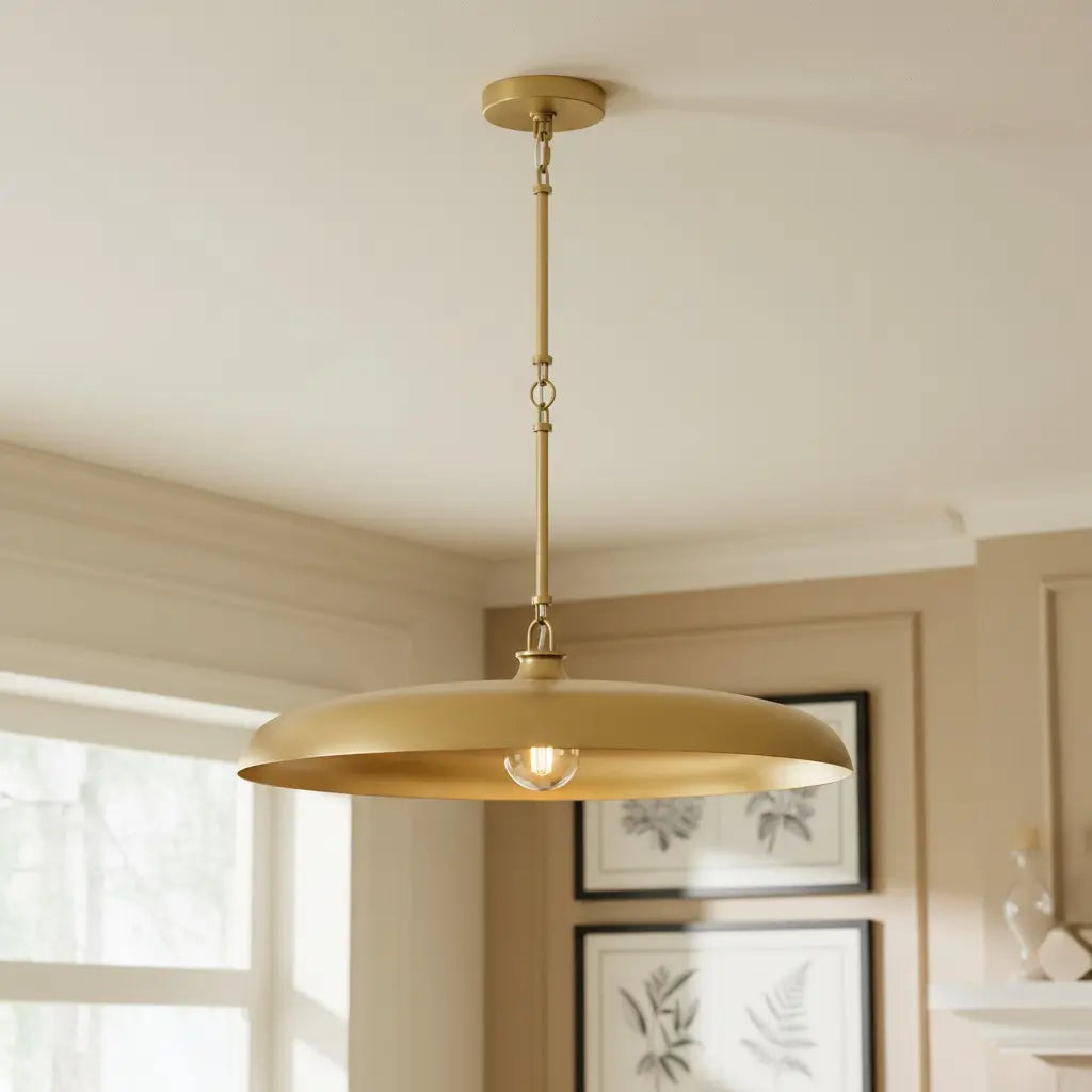 Farmhouse disc pendant light