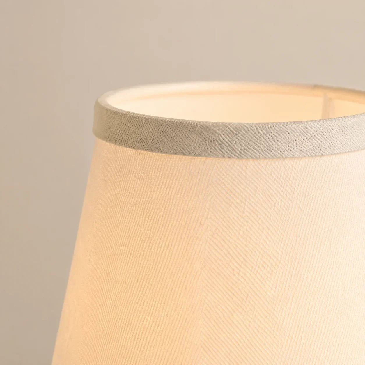 Linen wall sconce for hallway