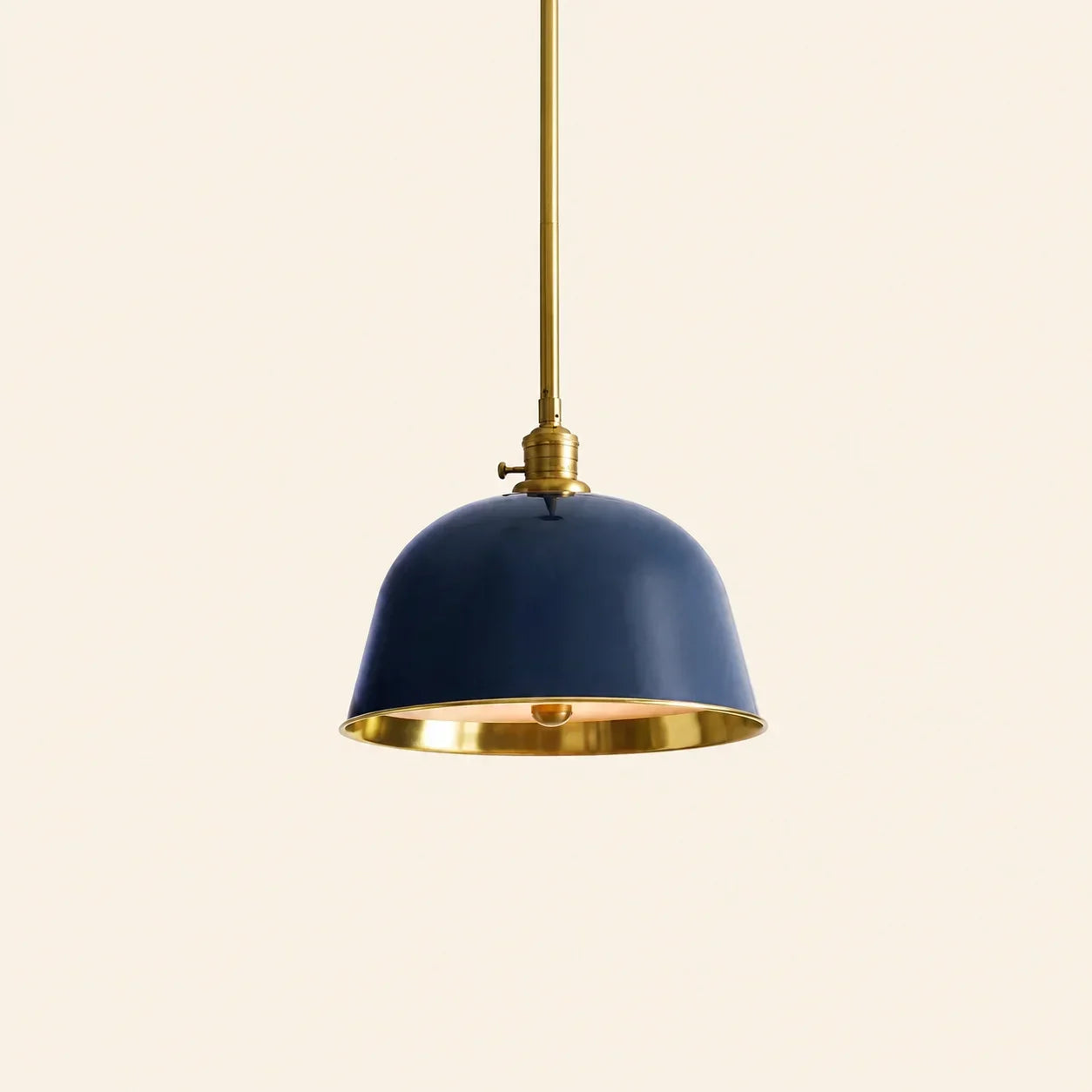 Hardwired bell pendant light