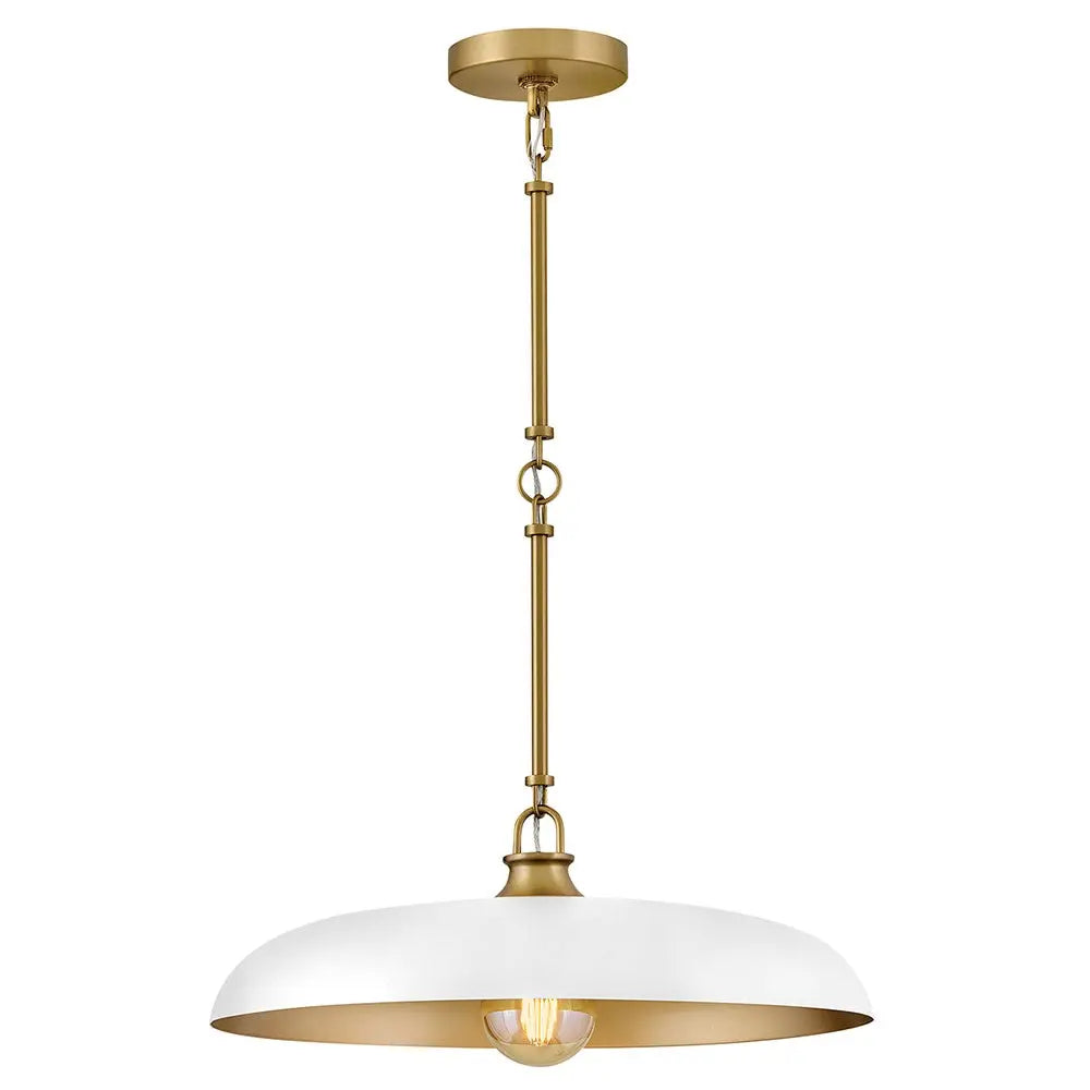 Indoor disc pendant light