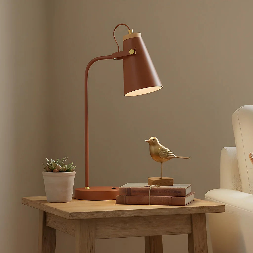 Industrial metal table lamp
