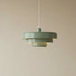 Disc pendant light for kitchen island
