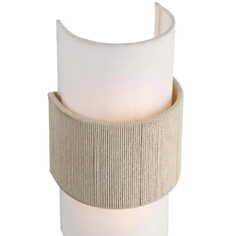 Linen sconce for reading room
