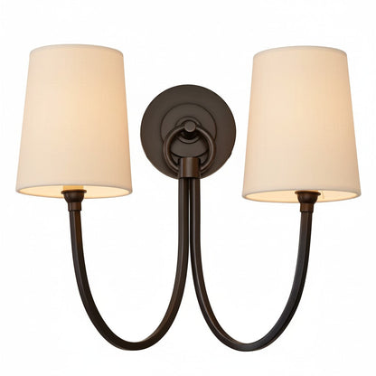 Linen wall light for living room