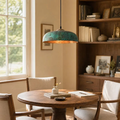 Metal dome pendant light for kitchen