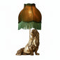 Metal and fabric animal table lamp