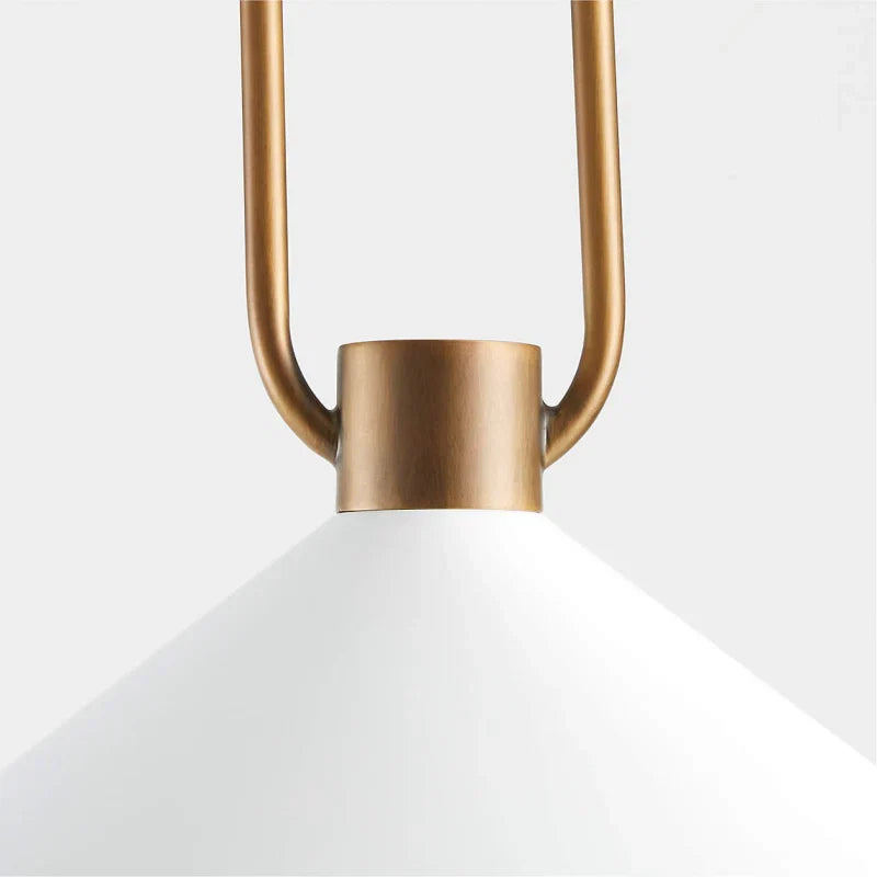 Metal pendant light for breakfast area