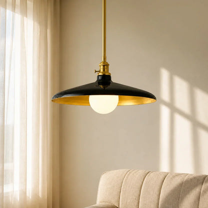 Metal pole pendant light for kitchen