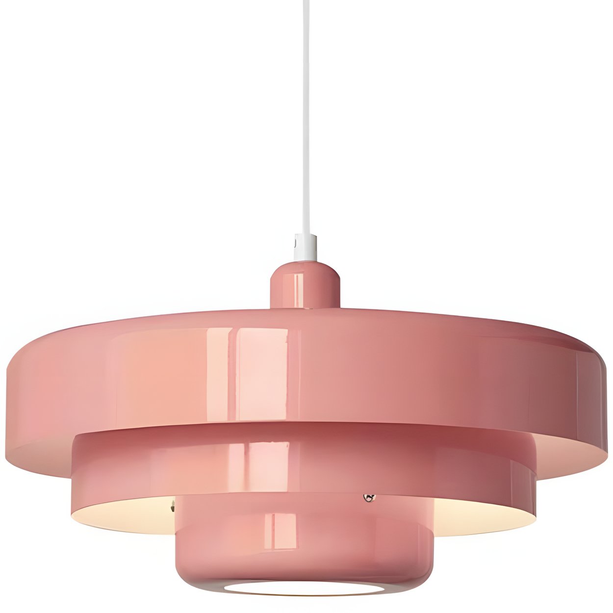 Minimalist aluminum pendant light