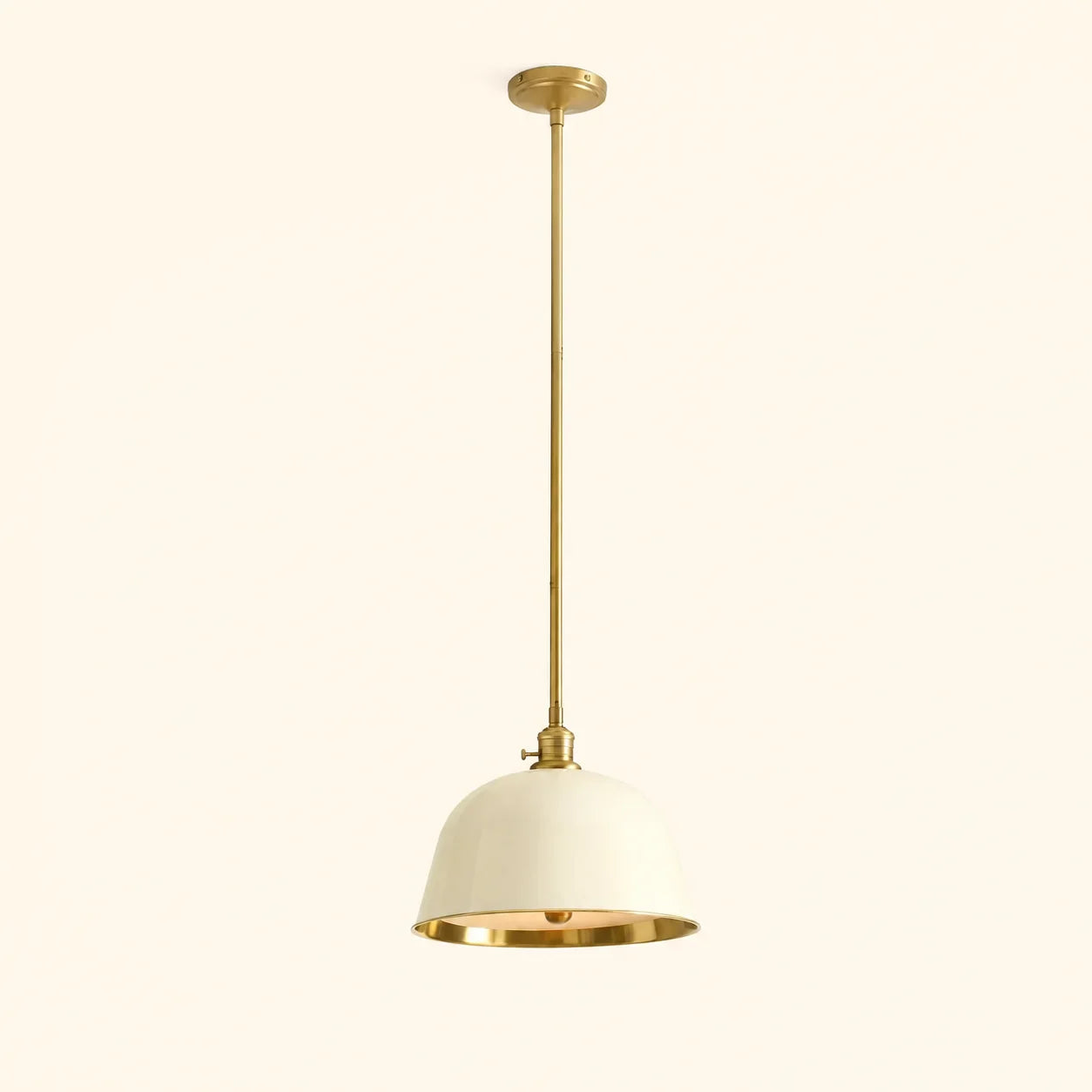 Minimalist bell pendant light