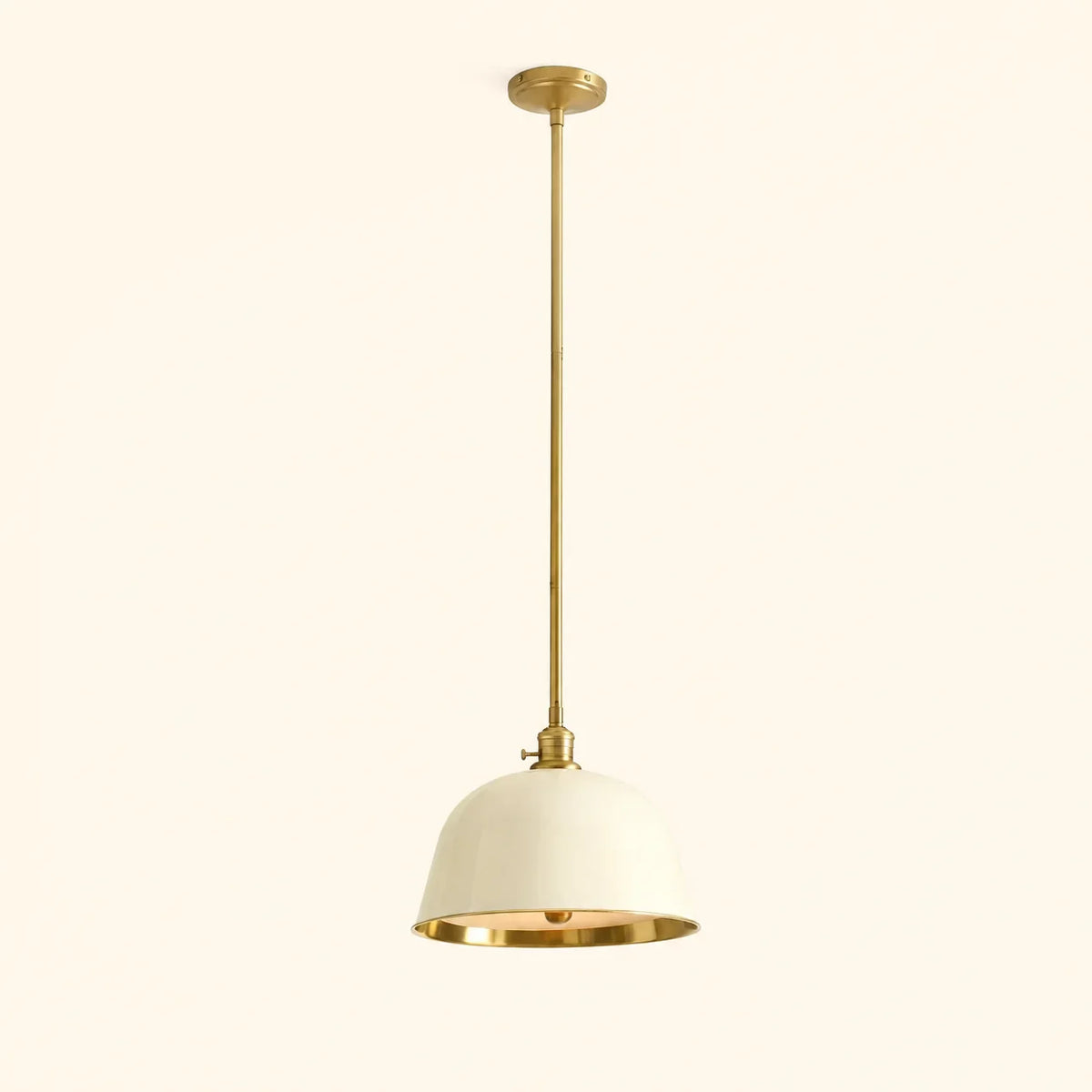 Minimalist bell pendant light
