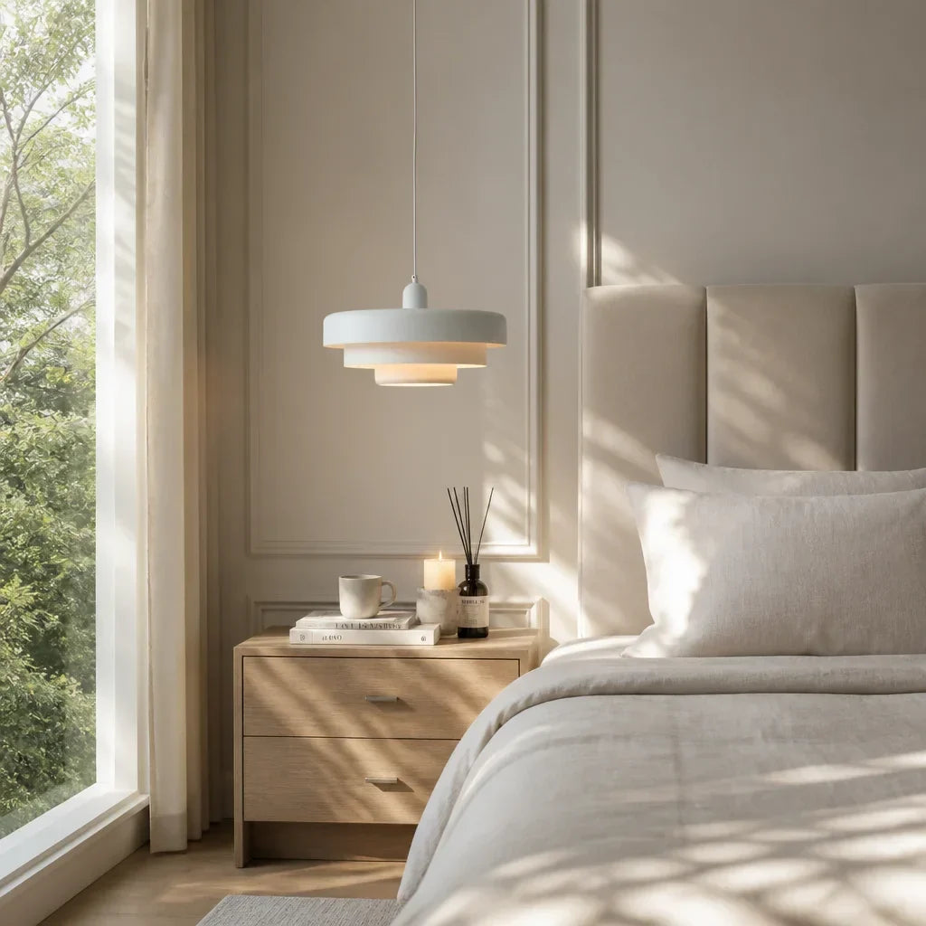 Minimalist disc ceiling light