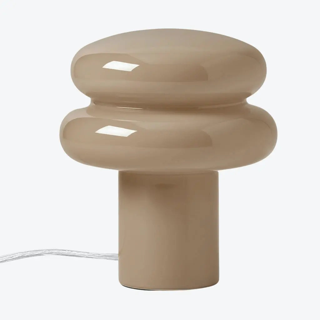 Minimalist opal glass table lamp
