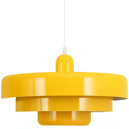 Modern aluminum disc light