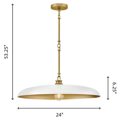 Modern disc hanging lighting fixture
