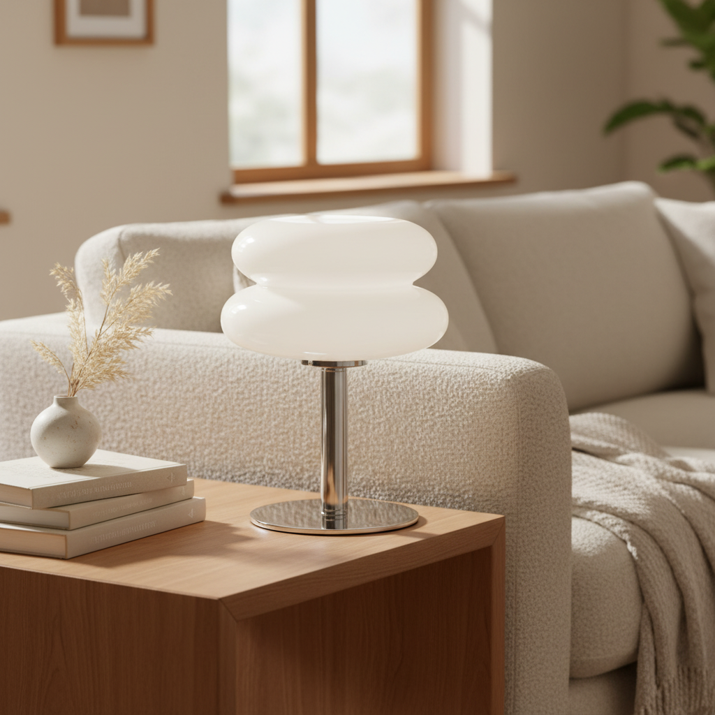 Modern glass table lamp
