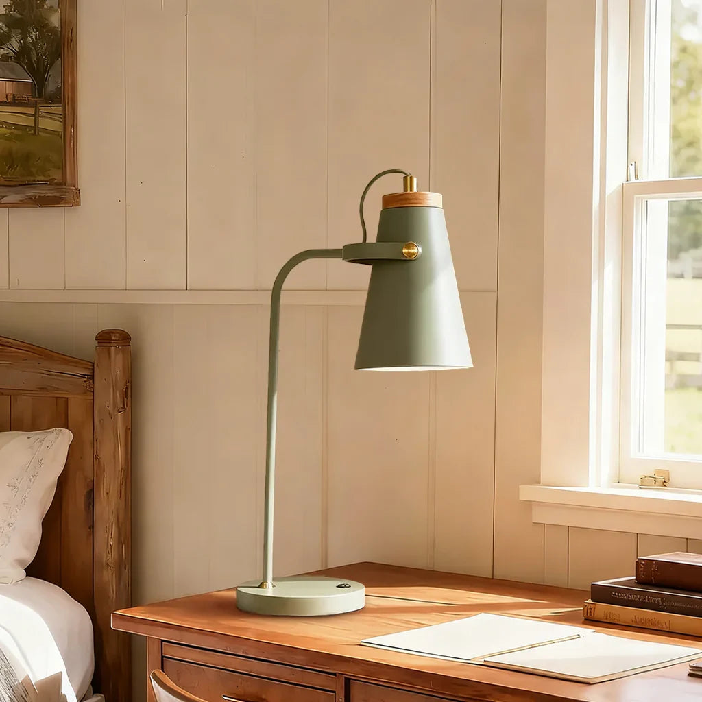 Modern industrial adjustable desk table lamp