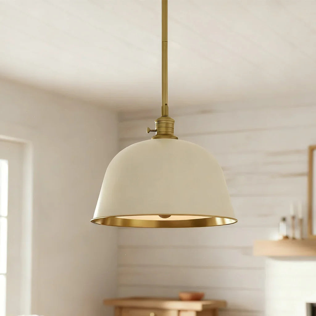 Modern metal bell pendant light